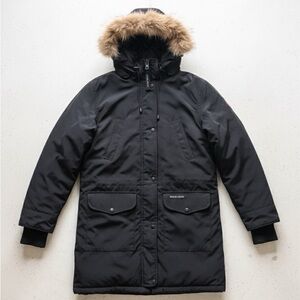 Canada Goose Black Jacket with Fur Trim